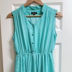 Marine Green A-Line Dress
